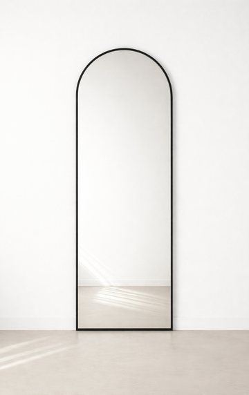 Aurelia™ |Boogspiegel 180x70 cm – Zwart