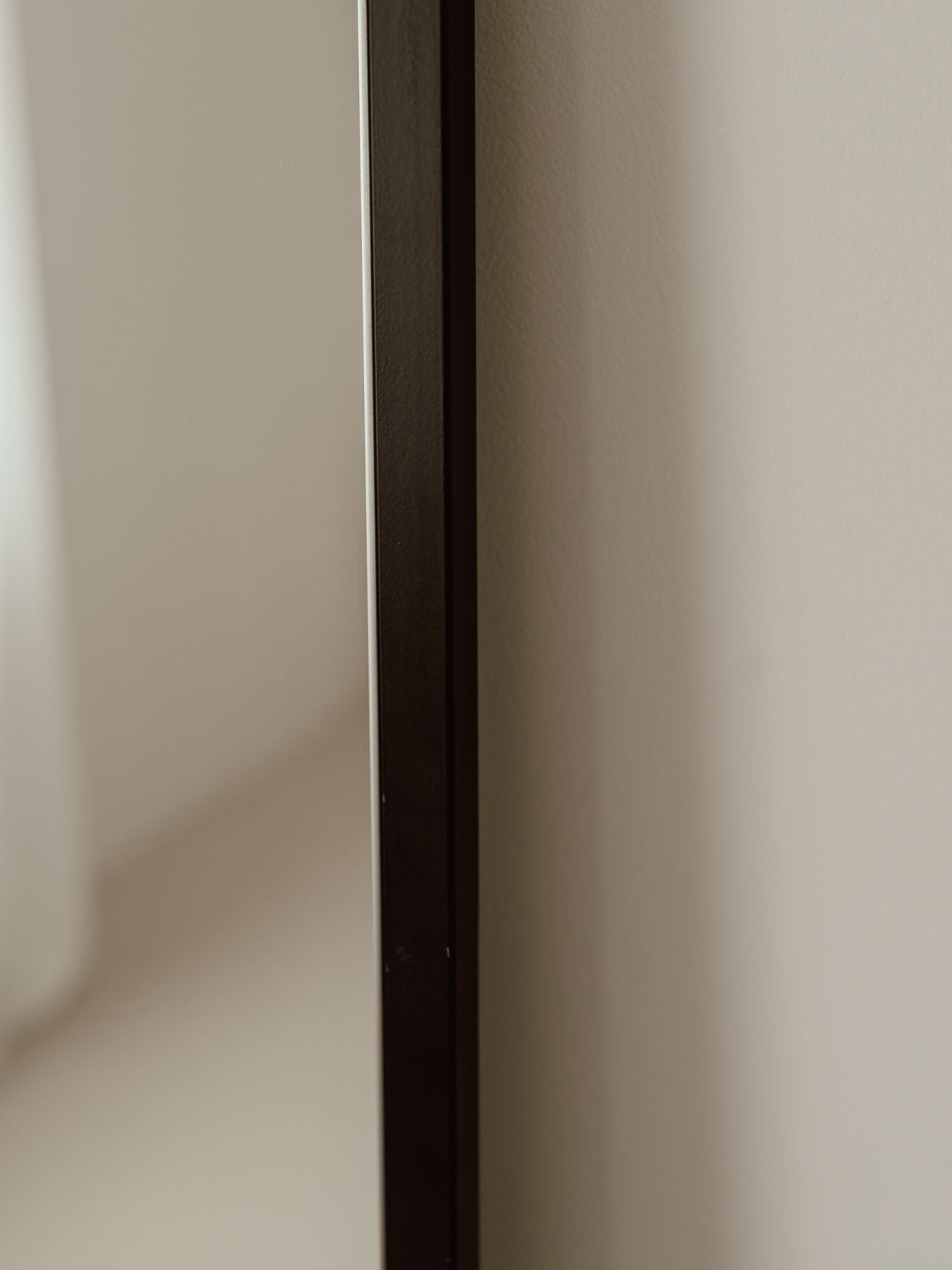 Grote Staande Spiegel Ovaal 180x100 Zwart