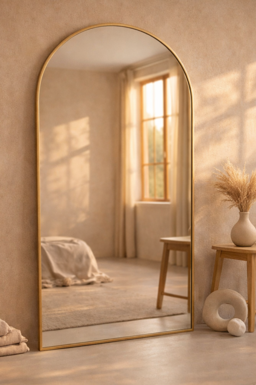 Aurelia™ |Boogspiegel 180x100 cm – Goud