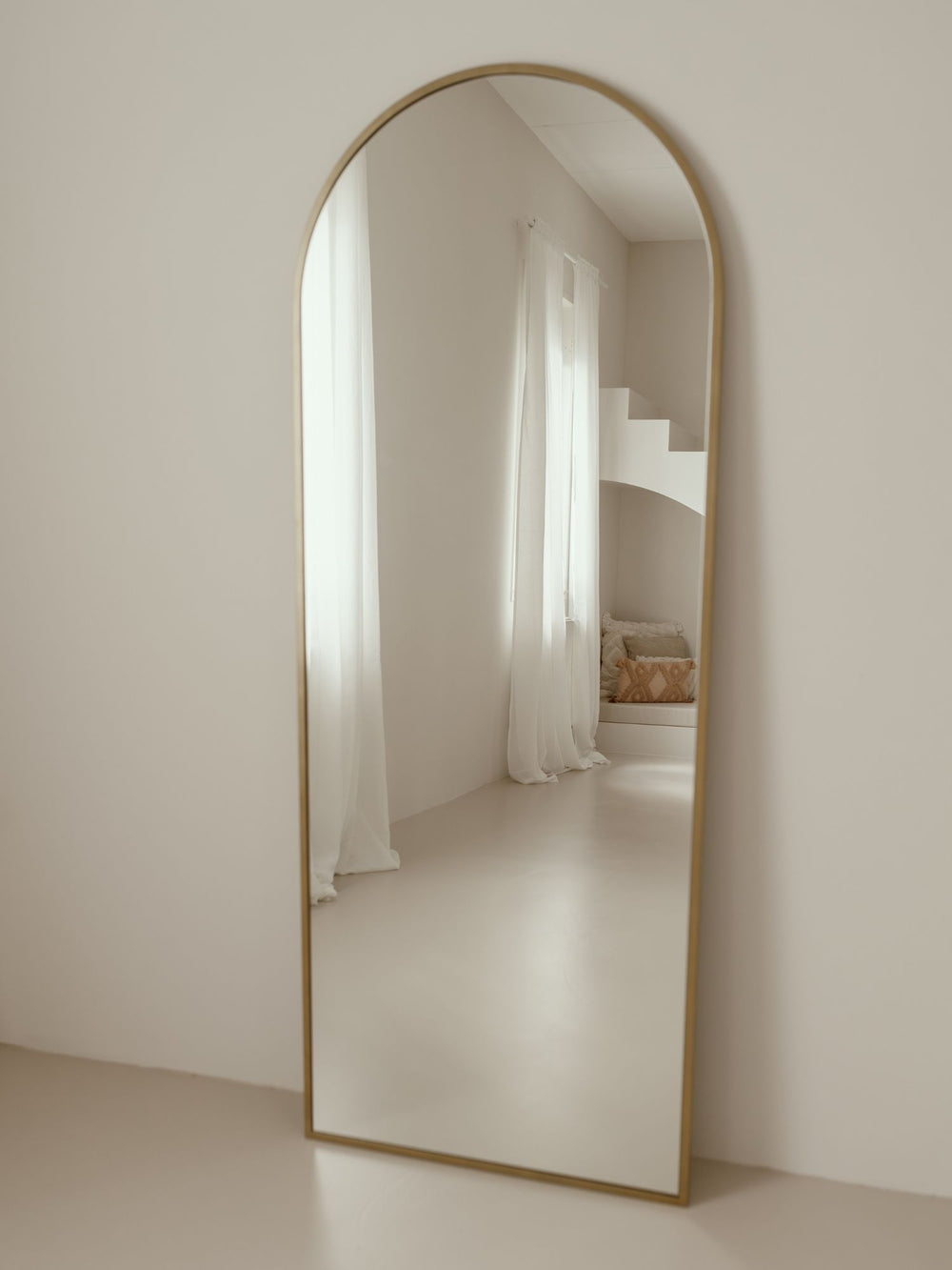 Grote Staande Spiegel Ovaal 180x70 (Goud)